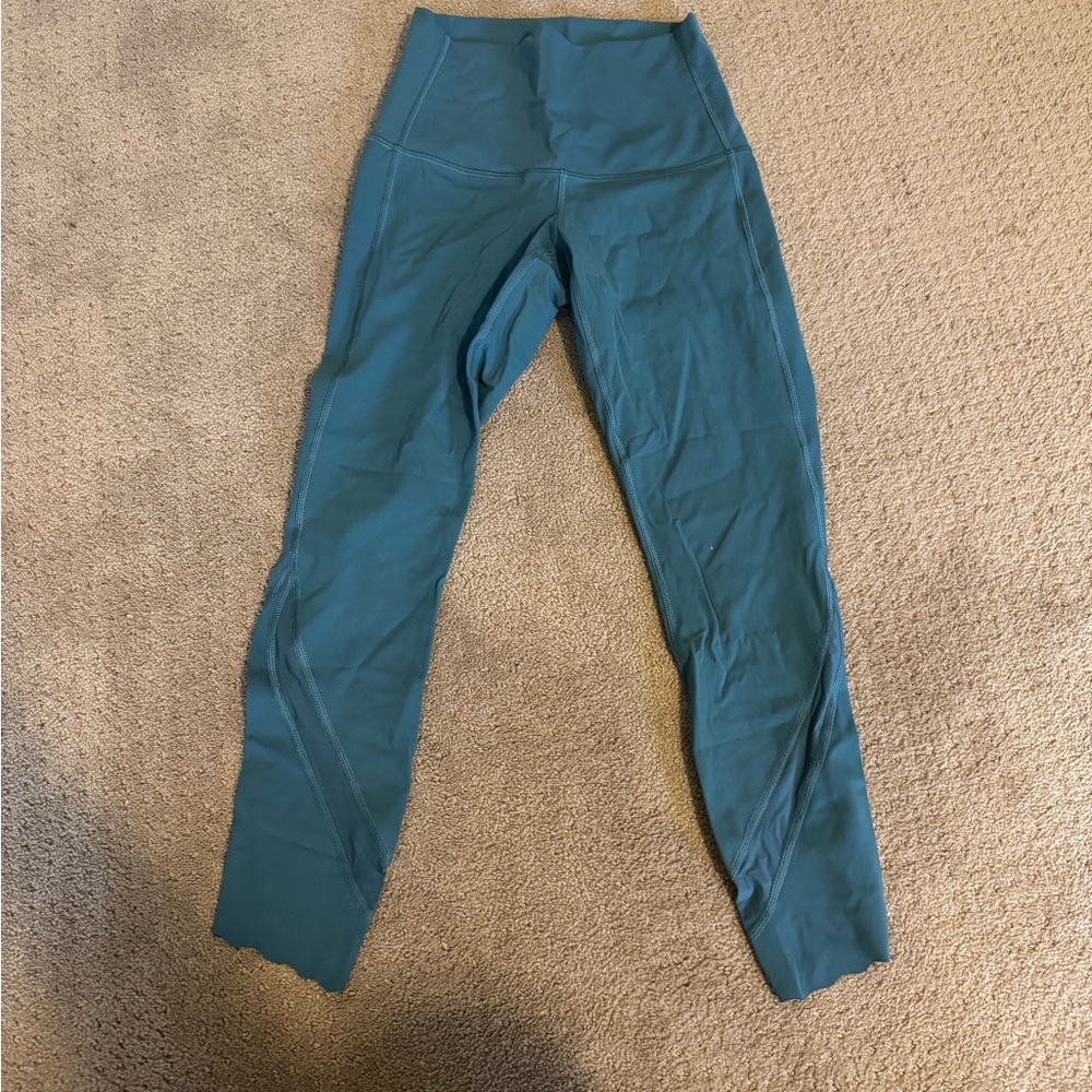 Lululemon teal cropped leggings